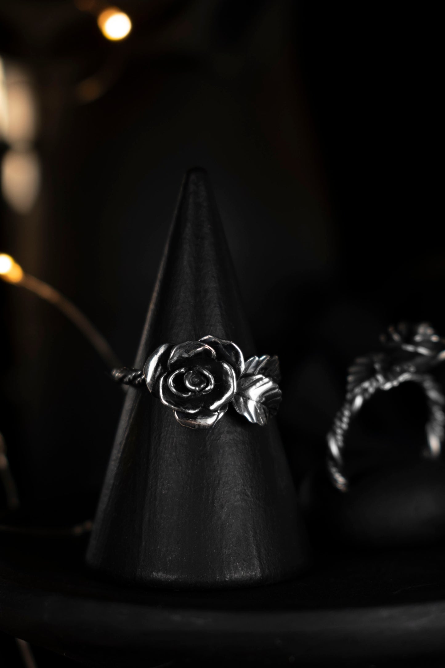 EKRJ917 Blooming Rose Silver Ring